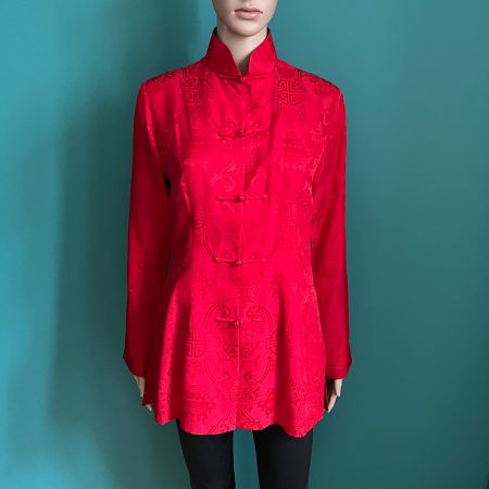 SHANGHAI TANG Asian Chinese Symbol Mandarin Seidenjacke ❣️