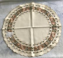 STOFF TISCHTUCH LINDENHOF DURCHMESSER 56CM 100%POLYESTER NEU