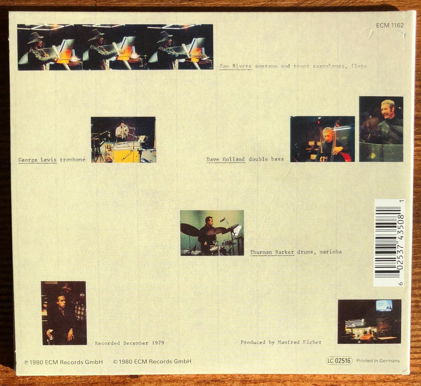 CDs: Sam Rivers – Contrasts CD, ECM, Free Jazz, RI – D'occasion à Luzern par Schlafenicht00 1