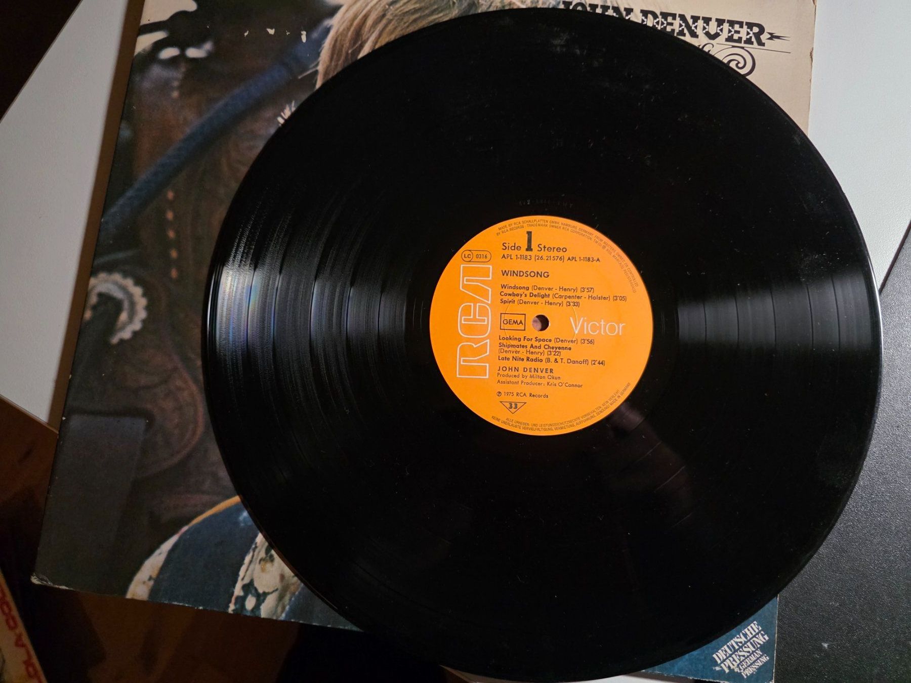 Dischi in vinile: LP Vinyl - John Denver Windsong - 1975 – Usato da Walterswil BE venduto da Lonitti 3