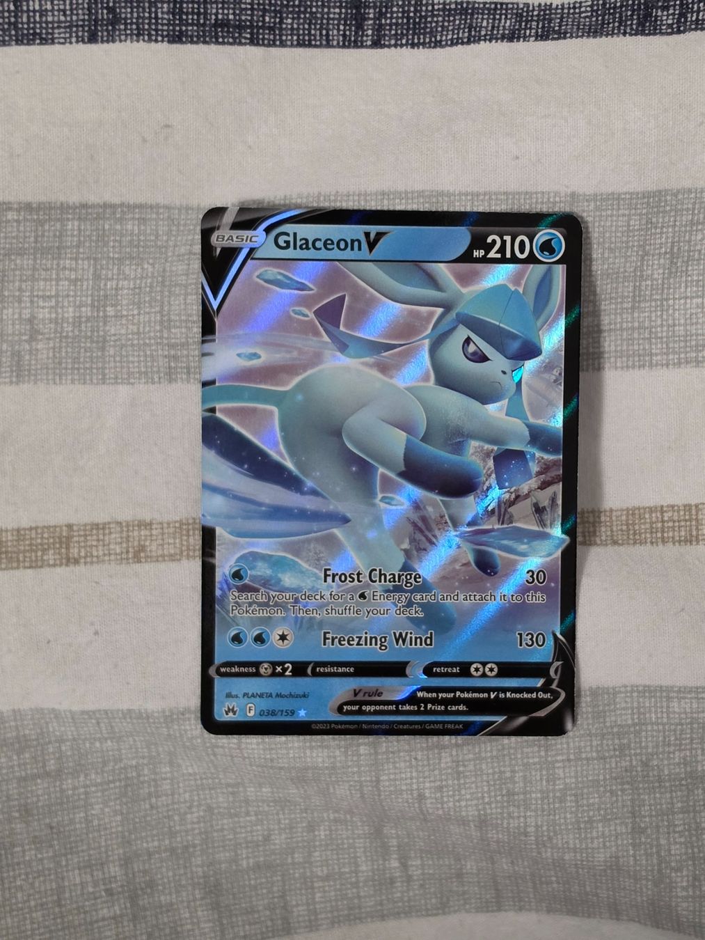 Pokémon Carte collezionabili: Glaceon V 038 – Usato da Binningen venduto da oscark77 1