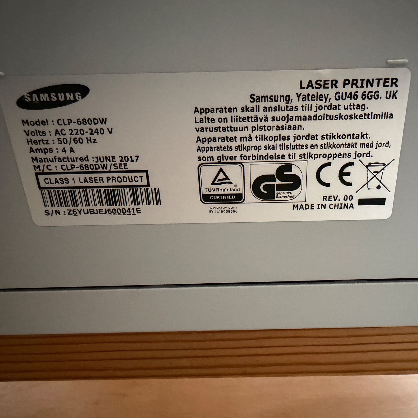 Samsung Stampanti: Laserdrucker Samsung CLP-680DW – Usato da Lachen SZ venduto da binom69 3