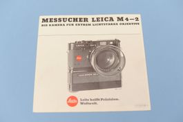 LEICA M4-2 Prospekt - Versand kostenlso