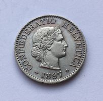 1897 5 Rappen vz+