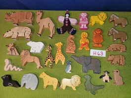 Holztiere,Zootiere,Zirkus H63