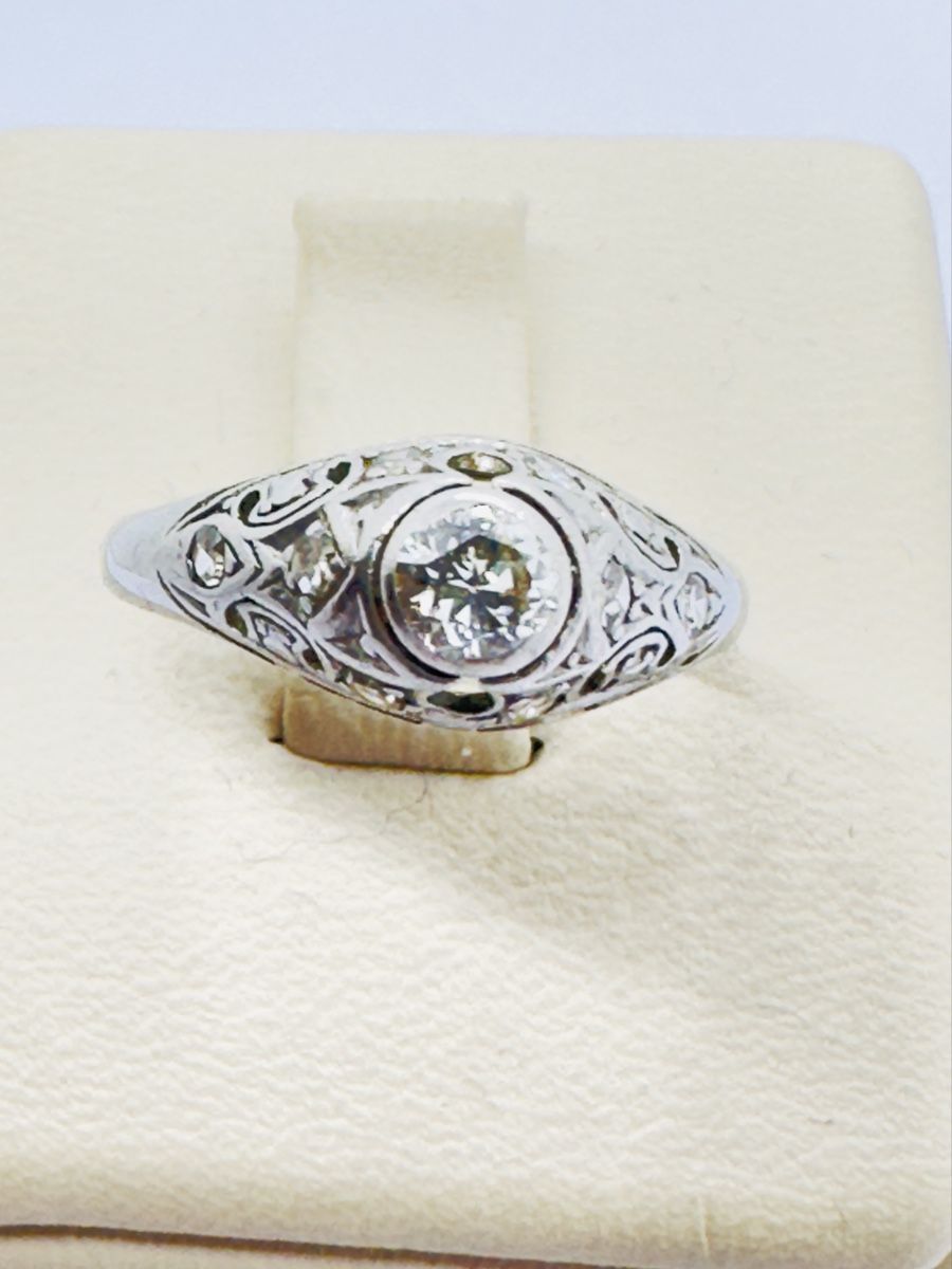 Anelli: 585/14 Karat Gold Ring mit 040Ct Brillanten – Usato da Murg venduto da MTGold 4