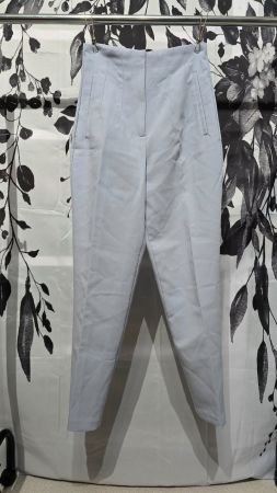 Zara High-Waist Stoffhose - XS - Hellblau