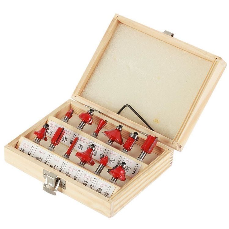 MAYLINEE 43-tlg. Fräser Set - 1/2 Zoll Schaft Wolframkarbid Für Holz