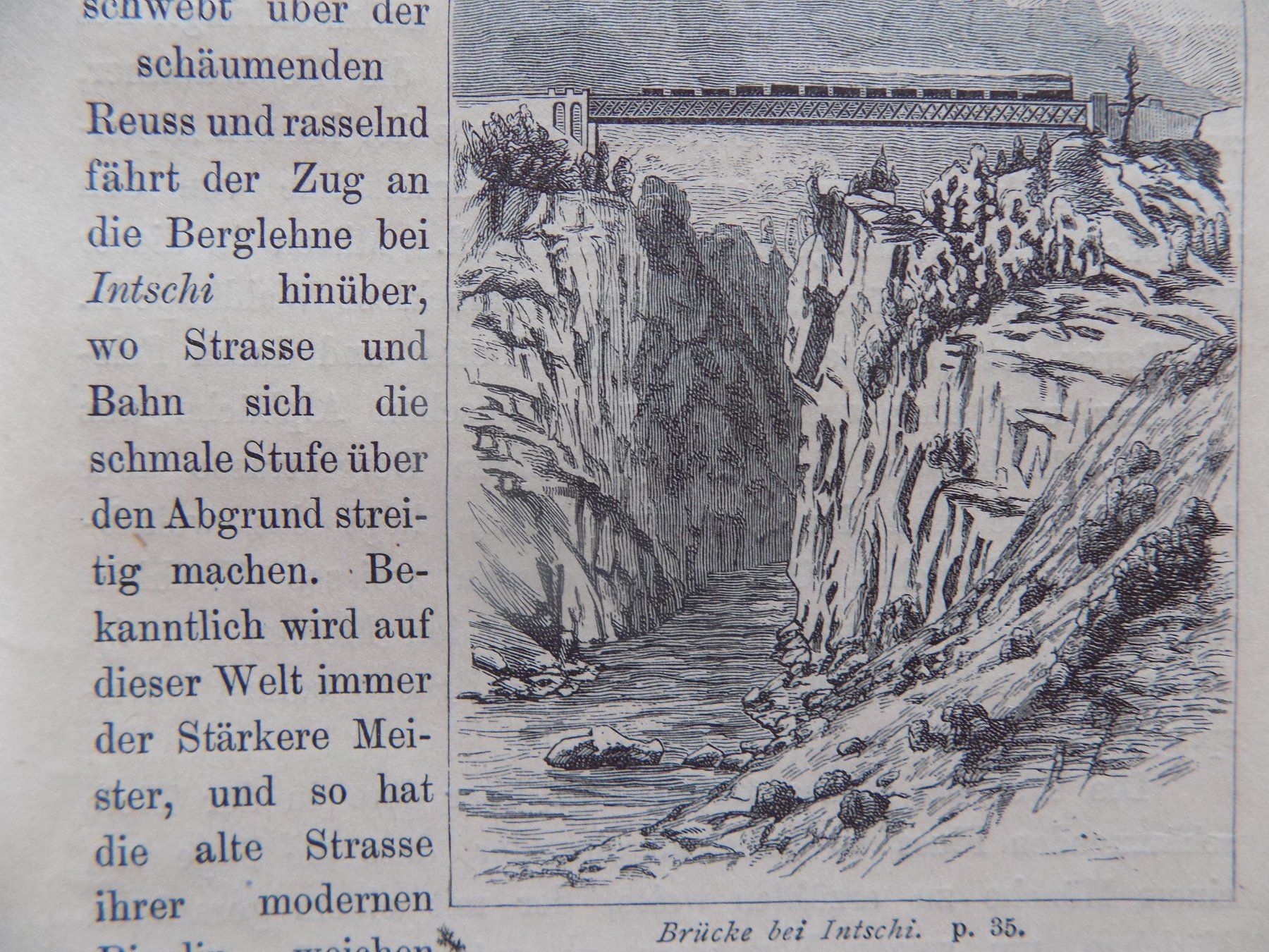 Stiche: Brücke bei Intschi Uri – Gebraucht aus Risch von Antikfee 2