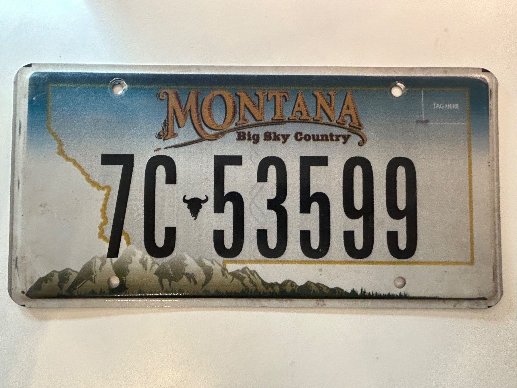 🇺🇸 U.S. Autoschild, Montana 7C 53599 - ORIGINAL (Gebraucht) in Zürich ...