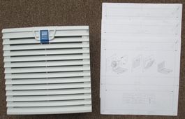 Rittal Lüftergitter Filtermatte SK 3172100-PU neu