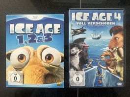 Ice Age, Teile 1-4, BluRay & DVD