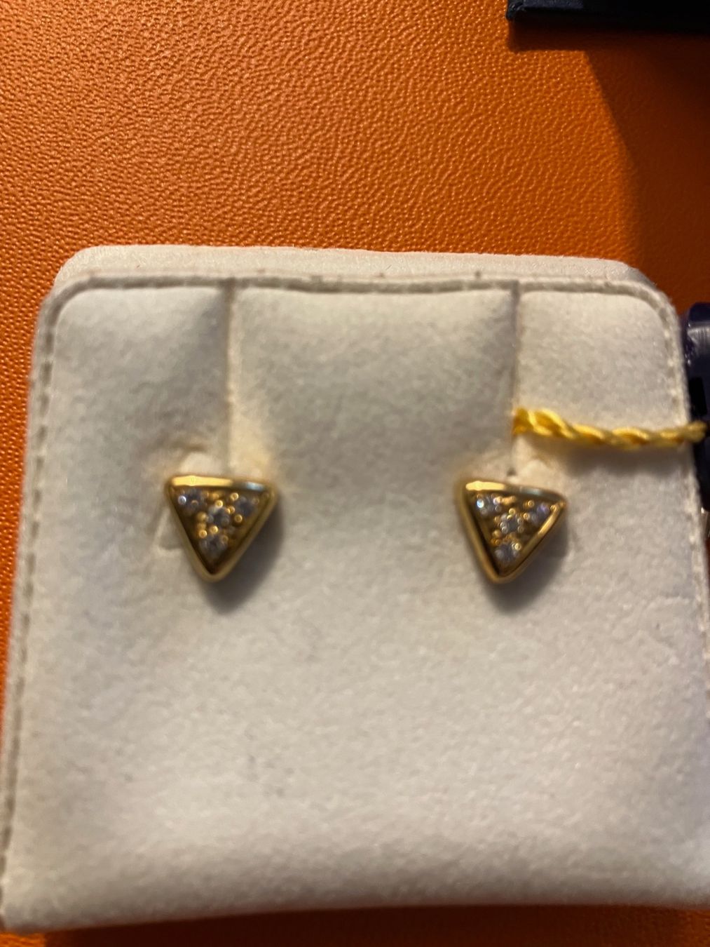 Orecchini pendenti & Orecchini a lobo: Ohrstecker 18K Gold mit Zirkon – Nuovo e nell'imballaggio originale da Triesen venduto da hor_6kx9 1