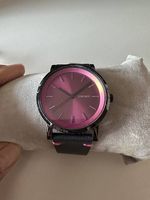 DKNY Uhr schwarz mit Lederarmband