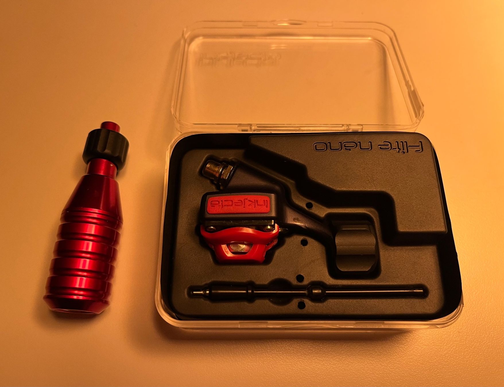 Tutte le macchine: Tattoomaschine Inkjecta - Flite Nano Elite + Cheyenne Griff – Usato da Lachen SZ venduto da ratata