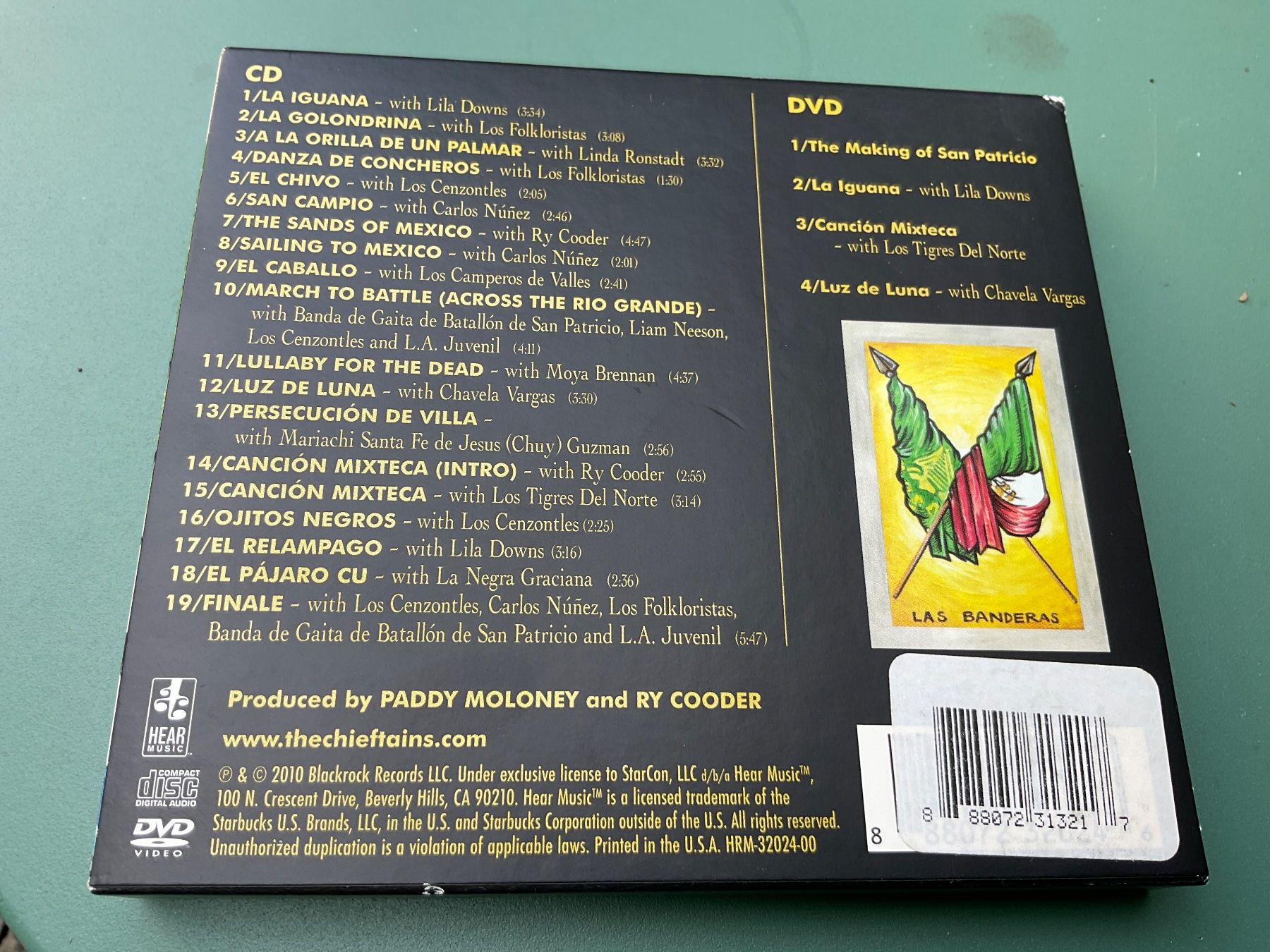 CDs: Chieftains & Ry Cooder San Patricio CD&DVD – D'occasion à Delémont par vinylfreak01 1