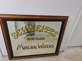 Schweppes Werbe Glassbild