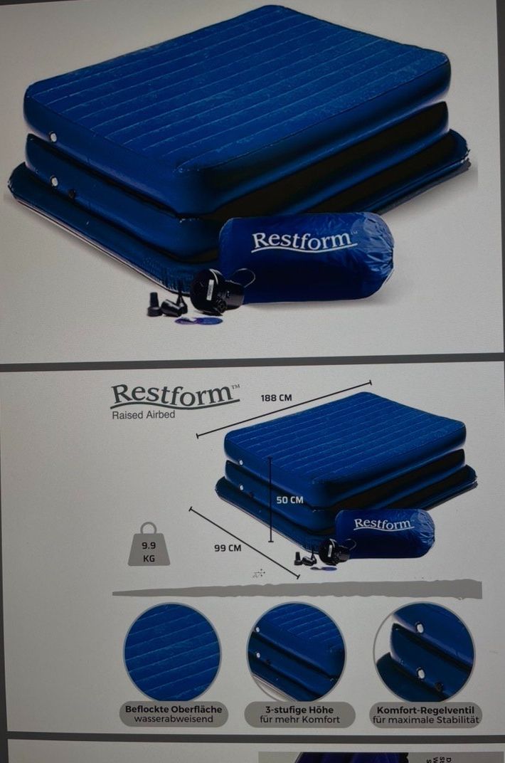 Letti: Luft Bett, aufblasbares Bett – Nuovo (secondo la descrizione) da Aesch ZH venduto da 19fish58blue