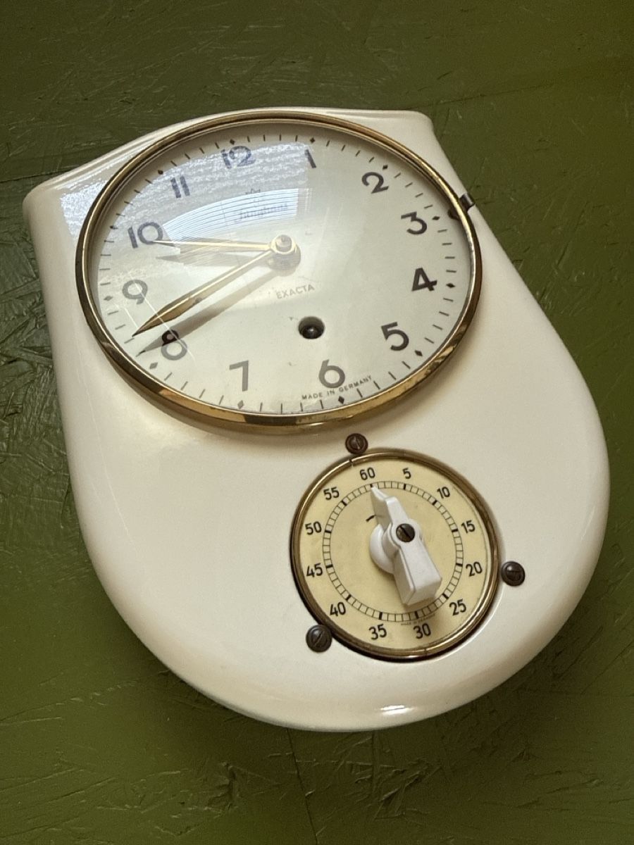 Junghans Orologi da terra & Orologi da parete: Küchenuhr Junghans Exacta, 1950 Jahre – Difettoso da Urdorf venduto da 88888 2