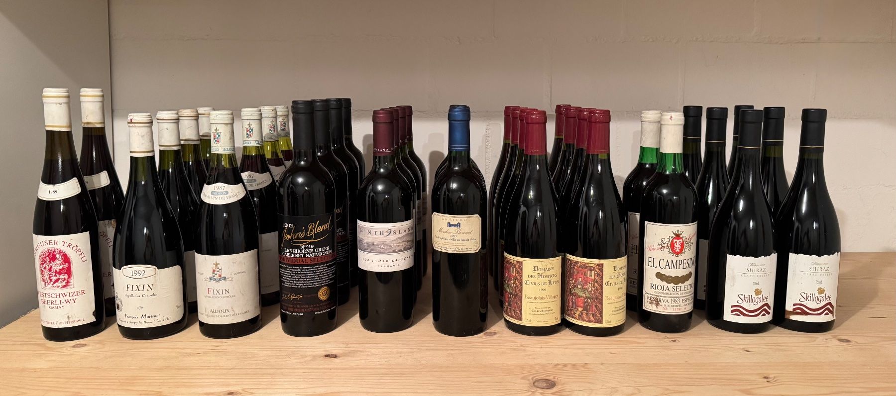 Vino: Weinsammlung mit 93 Flaschen – Nuovo (secondo la descrizione) da Volketswil venduto da CHEF2222
