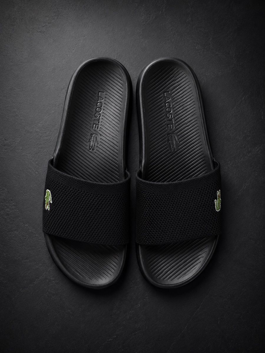 Lacoste Herrenschuhe: Sandales Lacoste noires taille 44 – Neu (gemäss Beschreibung) aus Lengnau BE von AMDEALS
