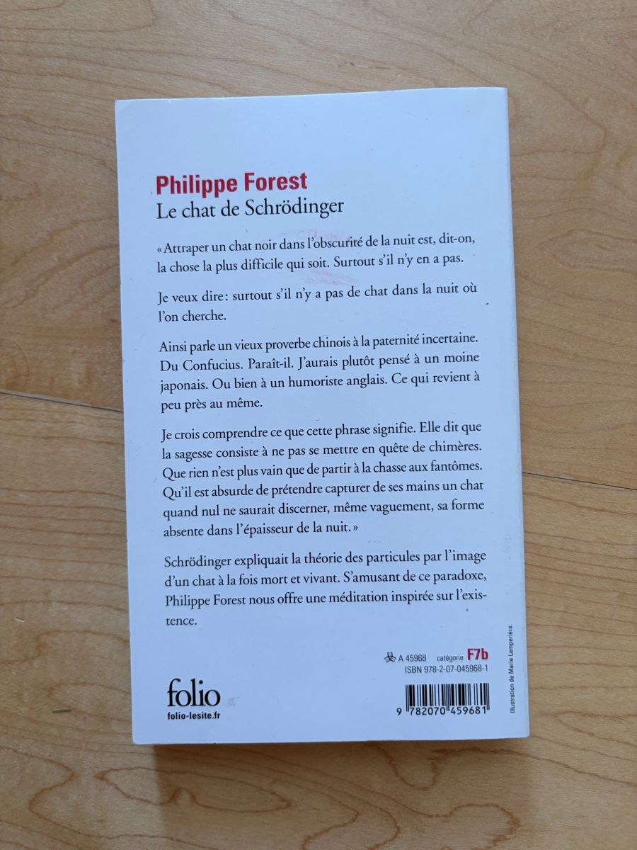 Bücher: Livre: le chat de Schrödinger  – Gebraucht aus Lavigny von Lea_9rxv 1