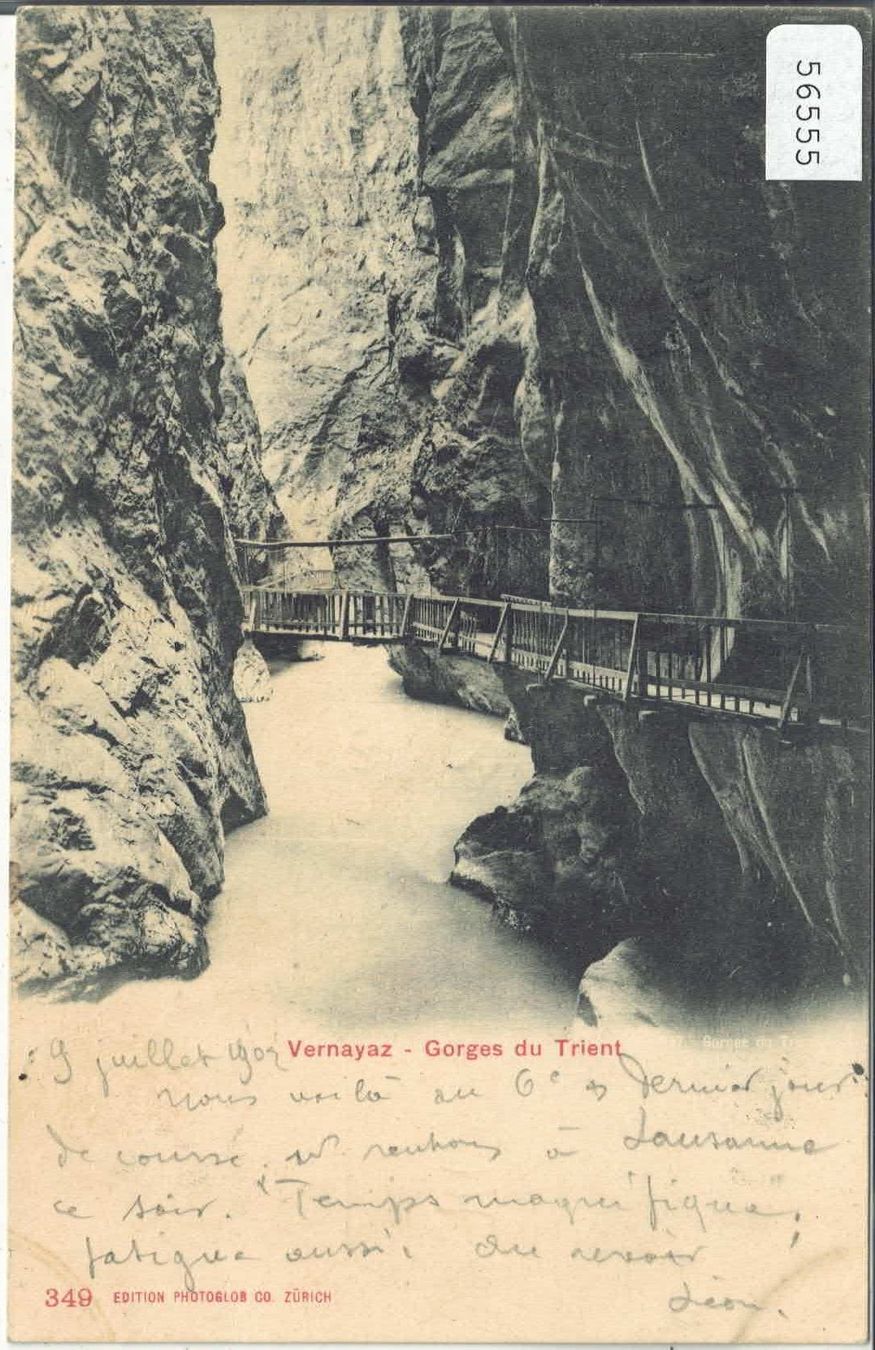 Ansichtskarten: Vernayaz - Gorges du Trient – Gebraucht aus Ettingen von Kartenplanet