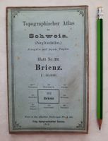 Topographischer Atlas Schweiz, Brienz 1905, 1:50000
