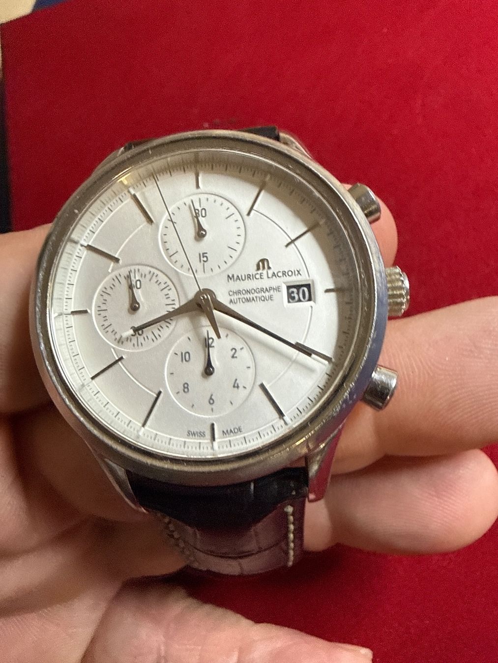Maurice Lacroix Orologi: Maurice Lacroix Chronograph Automatic 41 mm – Difettoso da Pfeffingen venduto da Allhandelklgwatches