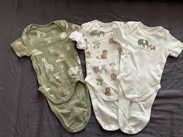 Lot de 3 bodies bébé motifs animaux, taille1 mois