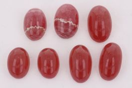Rhodochrosit / Rhodochrosite / Rodocrosite 7 Cabochons
