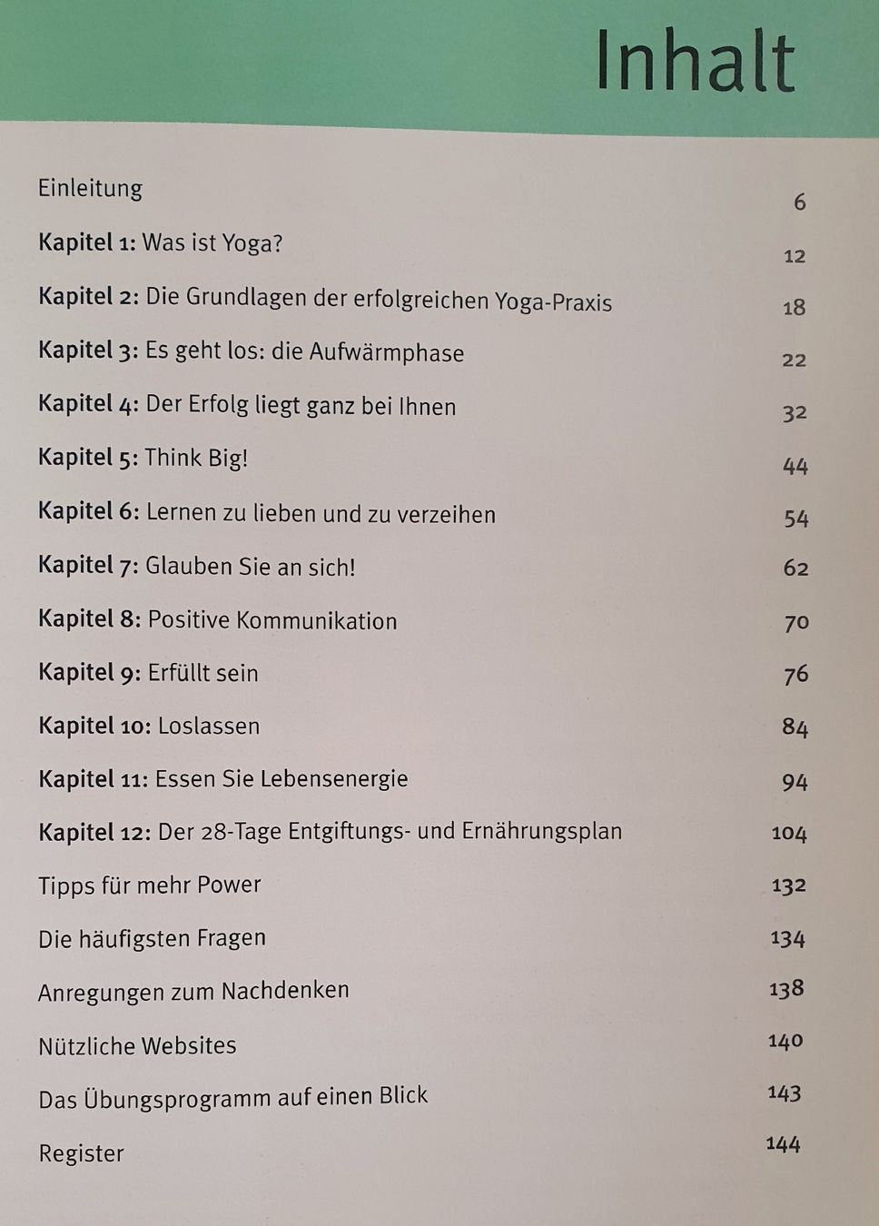 Libri: Schlank mit Yoga - Das 4-Wochen-Programm, Top Zustand! – Usato da Zürich venduto da Philotimo 6