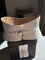 Alaïa Paris Leder Korseletten-Gürtel |weiss ||Groesse 80 ||n
