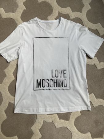 Love Moschino T-Shirt – Weiss mit Logo-Print