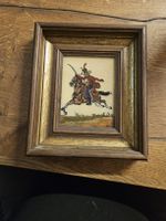 Antikes Bild K.u.K. Husar um 1780, Original Handarbeit!
