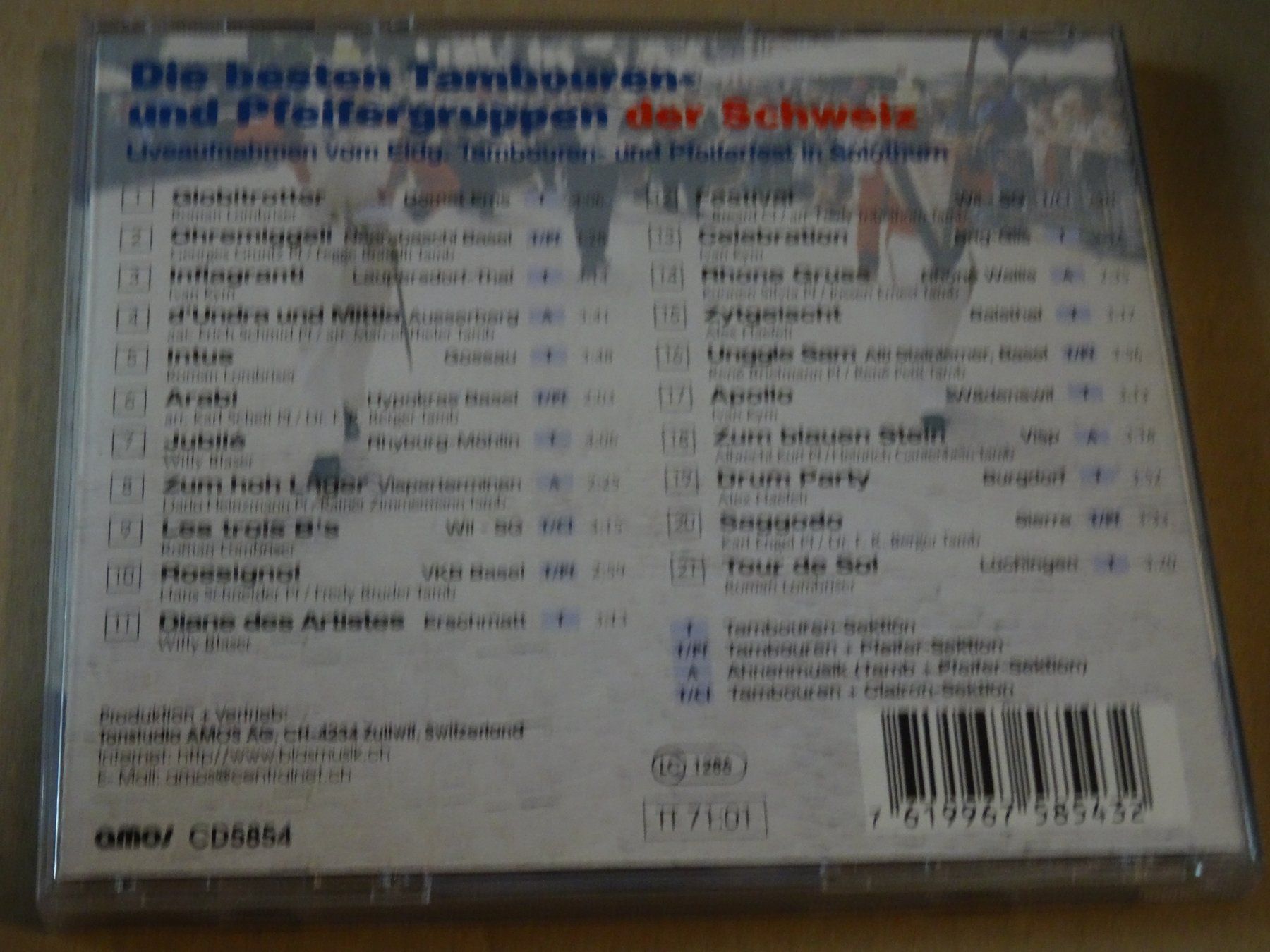 CD: CD Highlights Tambouren Pfeiferfest Solothurn – Usato da Olten venduto da Disc-Ausverkauf 1