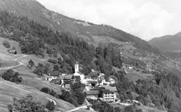 Deggio (TI) – Panorama von S. Martino Leventina timbro FFS