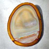 Grande agate naturelle tranche polie