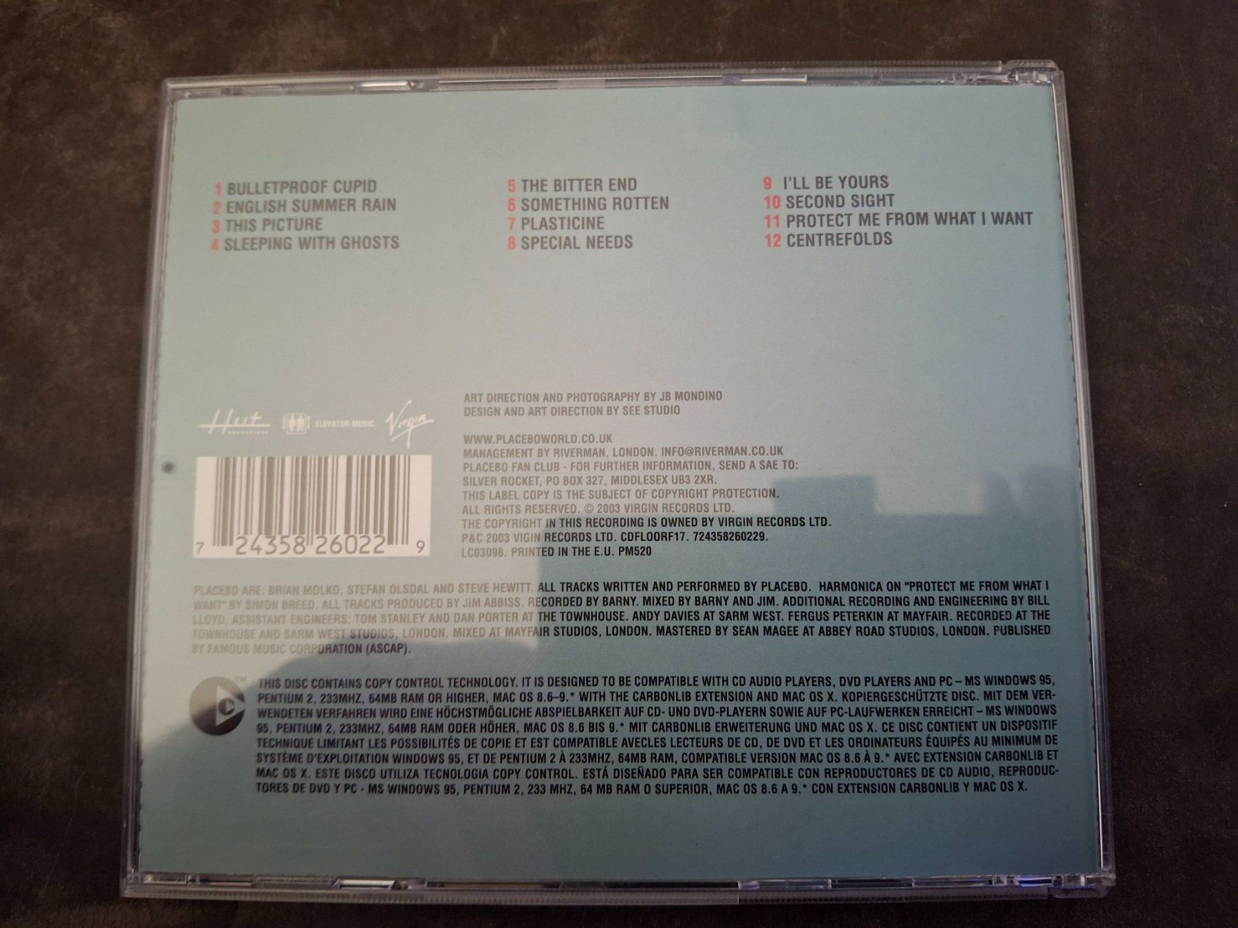 CDs: Placebo - sleeping With Ghots – Gebraucht aus St.Gallen von jalamusic 1