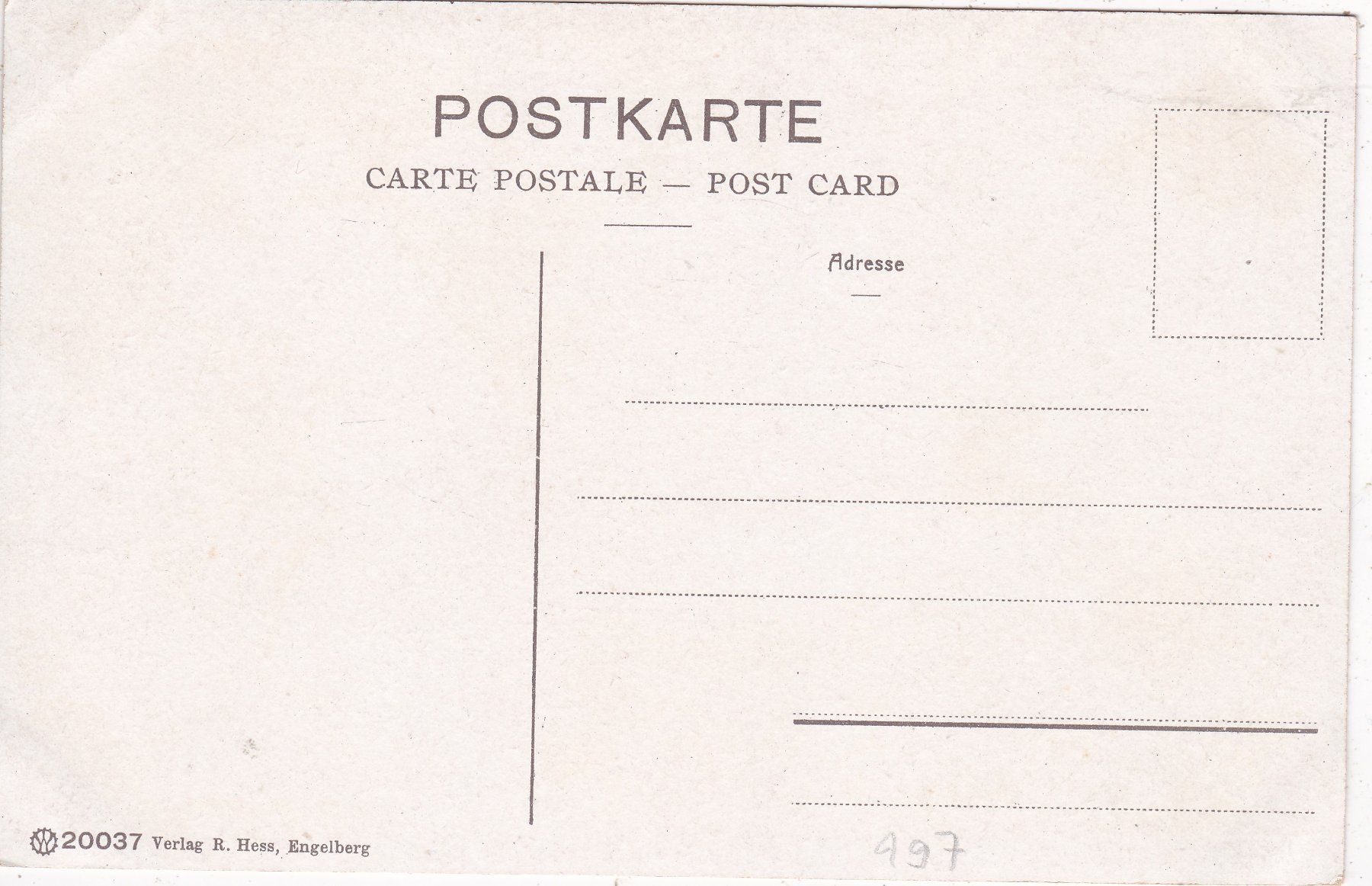 Cartoline postali: Engelberg Professoren Weg – Usato da Herisau venduto da Lisegrat2008 1