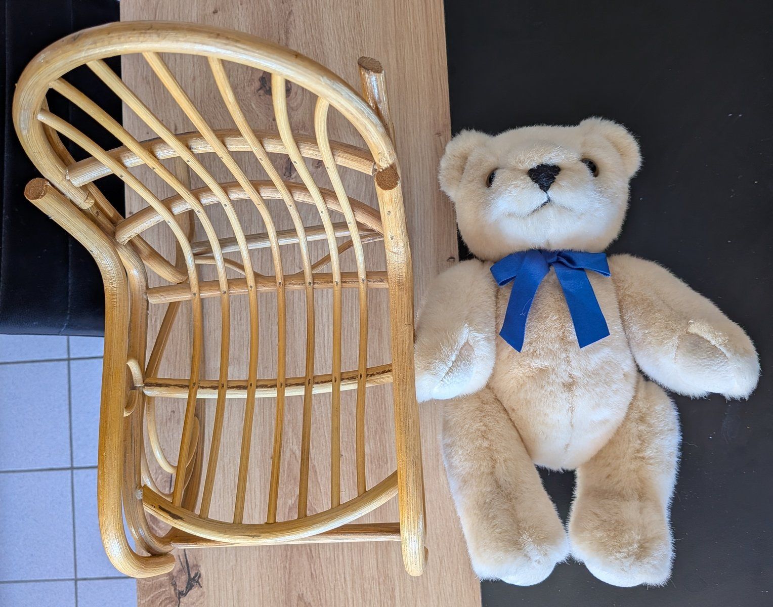 Giocattoli: Bel ours clair et sa chaise à bascule – Usato da Villariaz venduto da Mariejoconde 4