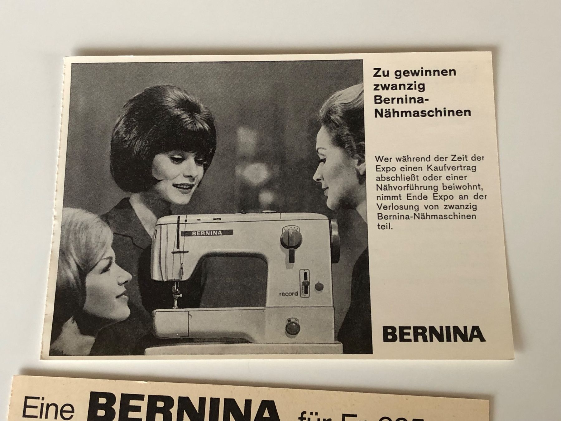 Cartoline postali: 2x BERNINA STECKBORN schöne alte WERBEKARTEN – Nuovo (secondo la descrizione) da Lufingen venduto da Rac0 1