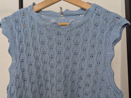 Strickpullunder, hellblau, Gr. XL, ONLY, neu