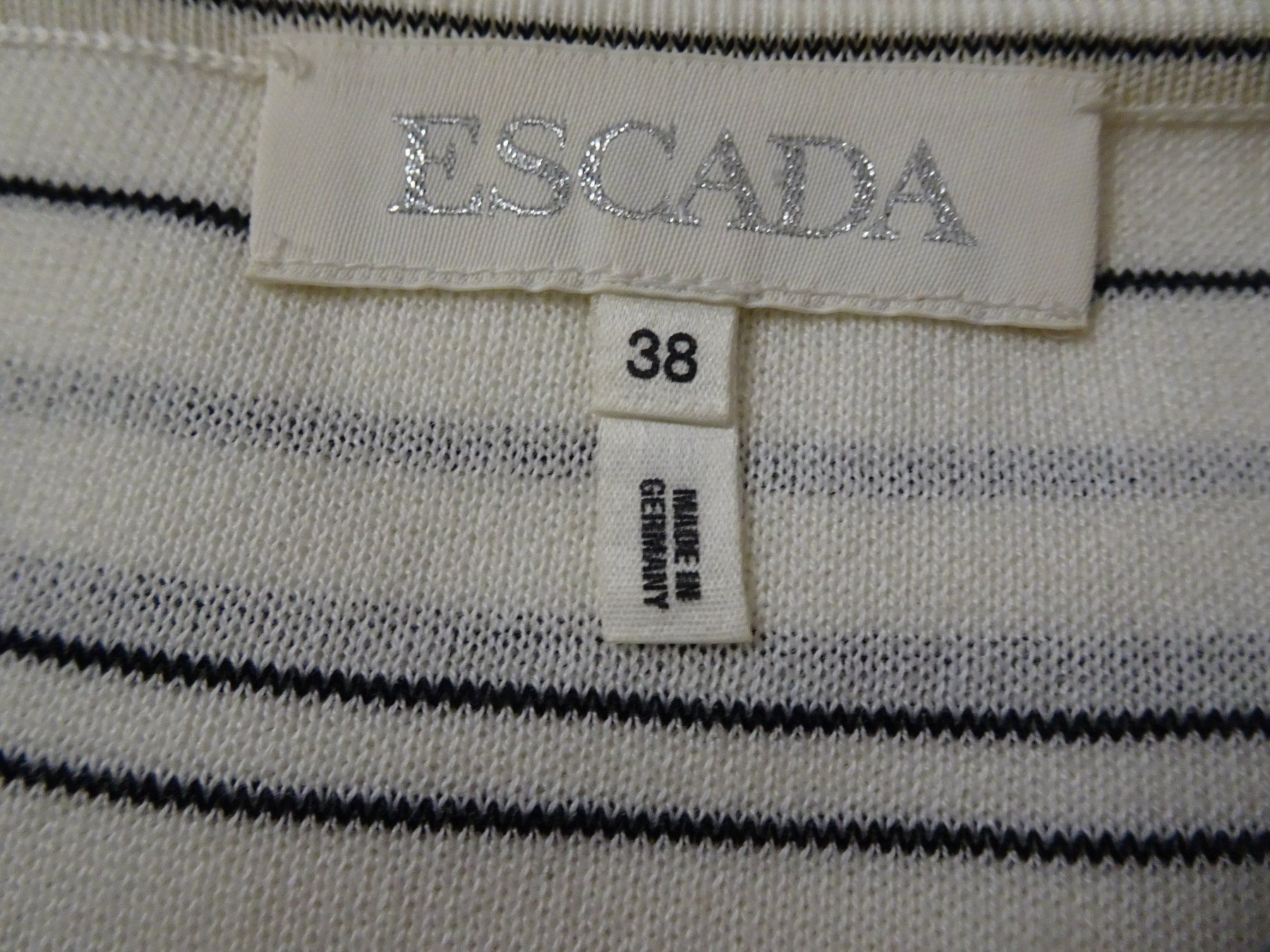 Escada Maglioni & Felpe: CHIC ORIG ESCADA CRUISE LIGHT SUMMER PULLOVER  - WHITE 38+ – Nuovo (secondo la descrizione) da Oberwil b. Zug venduto da JICKY-1889 4