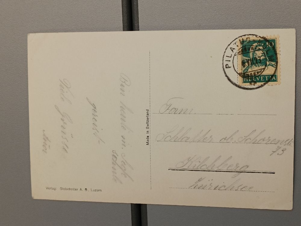 Photo Karte / Pilatus Kulm die Hotels Gelaufen 1923 (Gebraucht) in