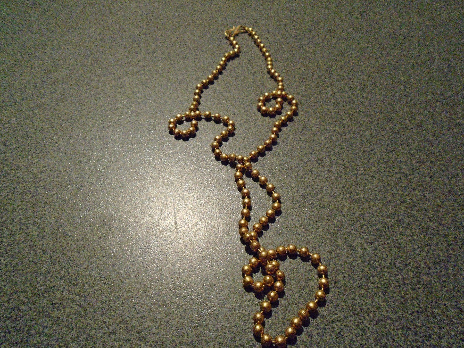 Catenine: Kette goldfarbig, kleine Perlen – Usato da Zürich venduto da abraxas1291