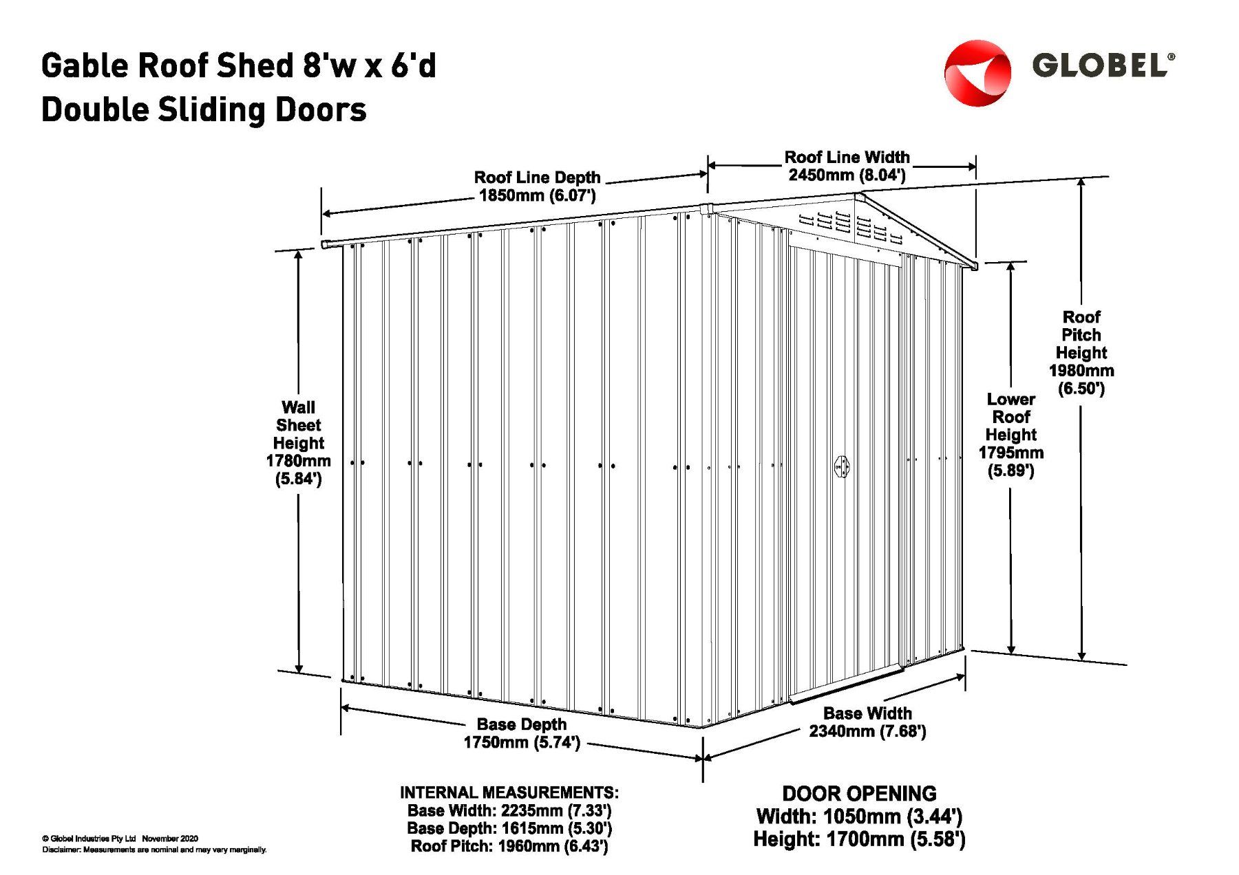 Gartenhäuser & Gewächshäuser: Metallhaus 8x6 – Neu und originalverpackt aus Erlinsbach von Home-World 4