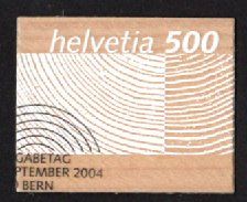 Rohstoff Schweizer Holz 2004, gestempelt