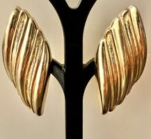 Boucles d'oreilles vintage signées Grosse Germany plaqué or