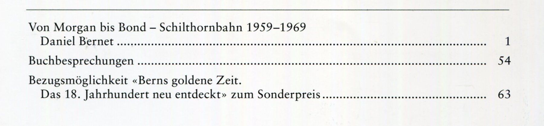 Livres: Schilthorn, James Bond, Berner Zeitschrift – D'occasion à Aarau par Elmaar41 1